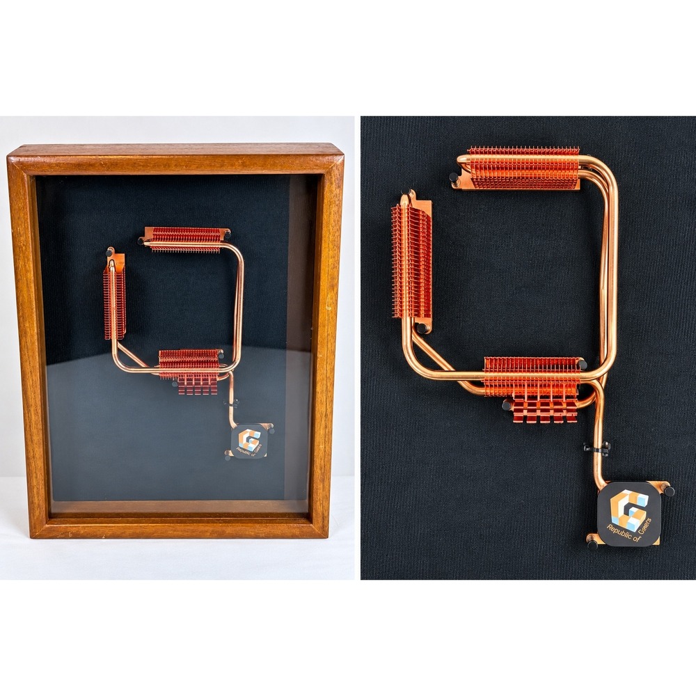 ASUS ROG Crosshair CopperPipe HeatSink Project G Logo ShadowBox Tech Wall Art
